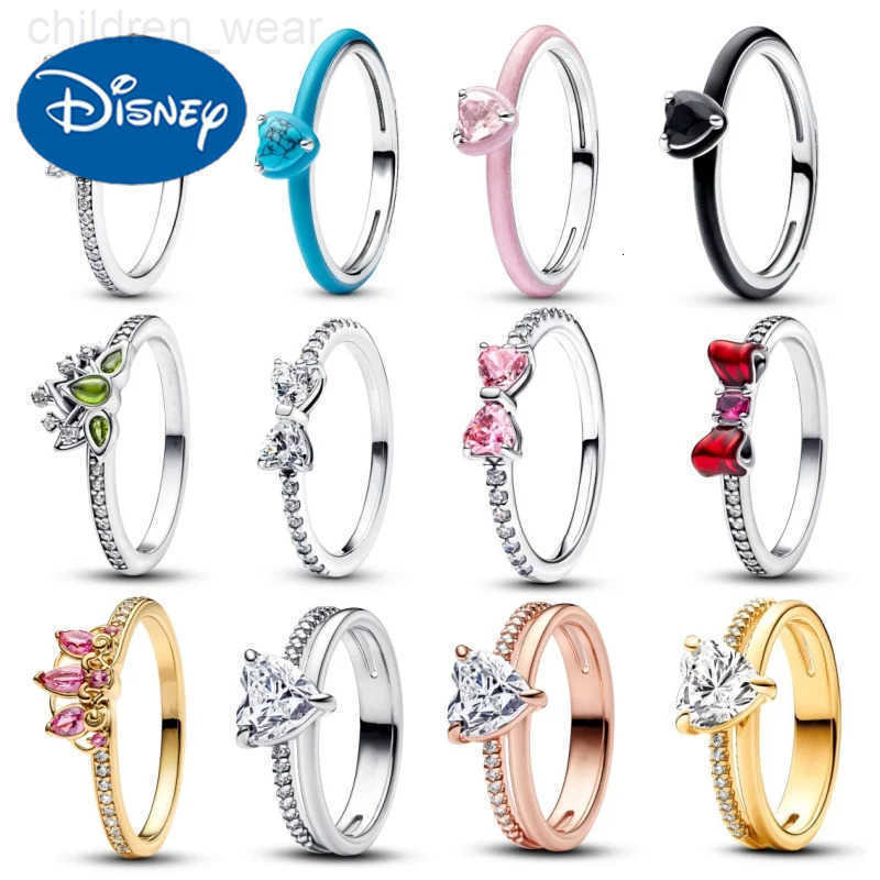 Disney Stitch Stone Sparkling Bow Classic Turquoise-Colored Heart Stone Ring Womens Holiday Jewelry Gift 2025 New W20250716