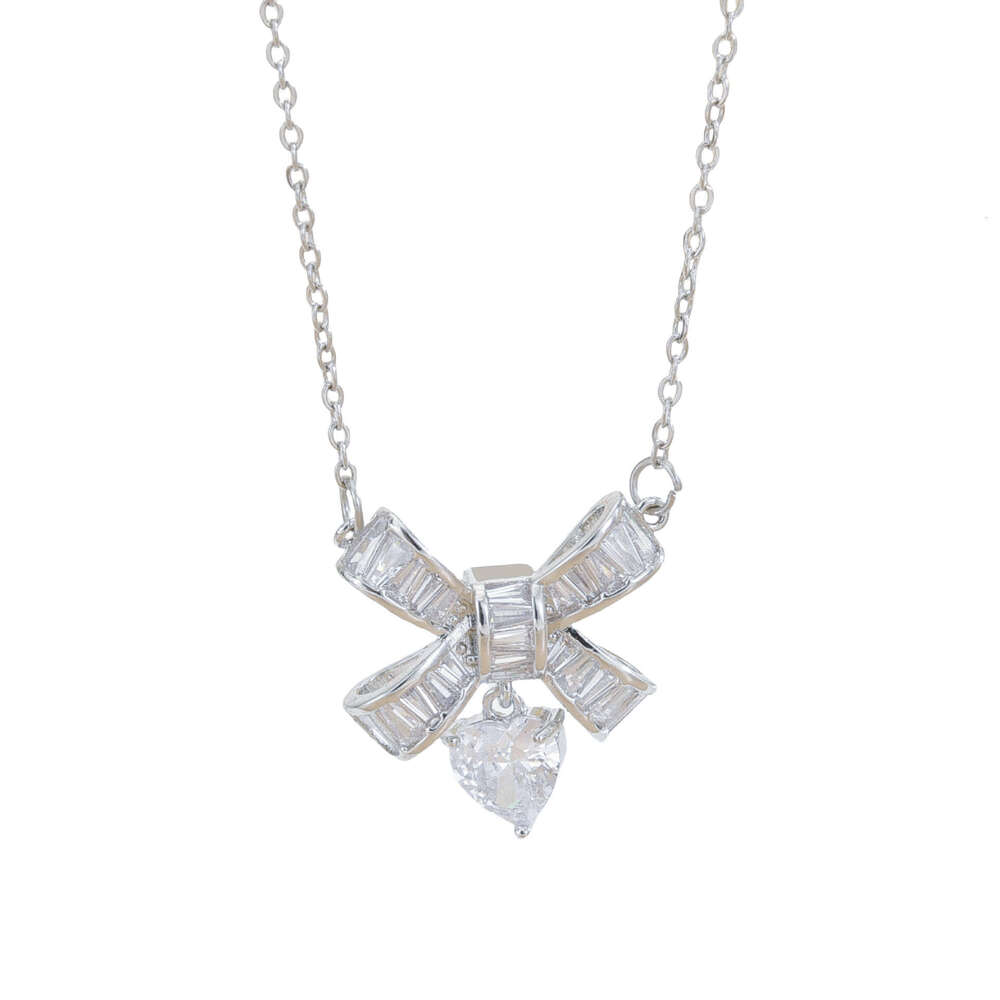 Butterfly Bow Necklace Series For Women, Niche Exquisite Light Choker Fashion Jewelry, Dia-Studded Collarbone Chain, Valentine's Day Gift B92