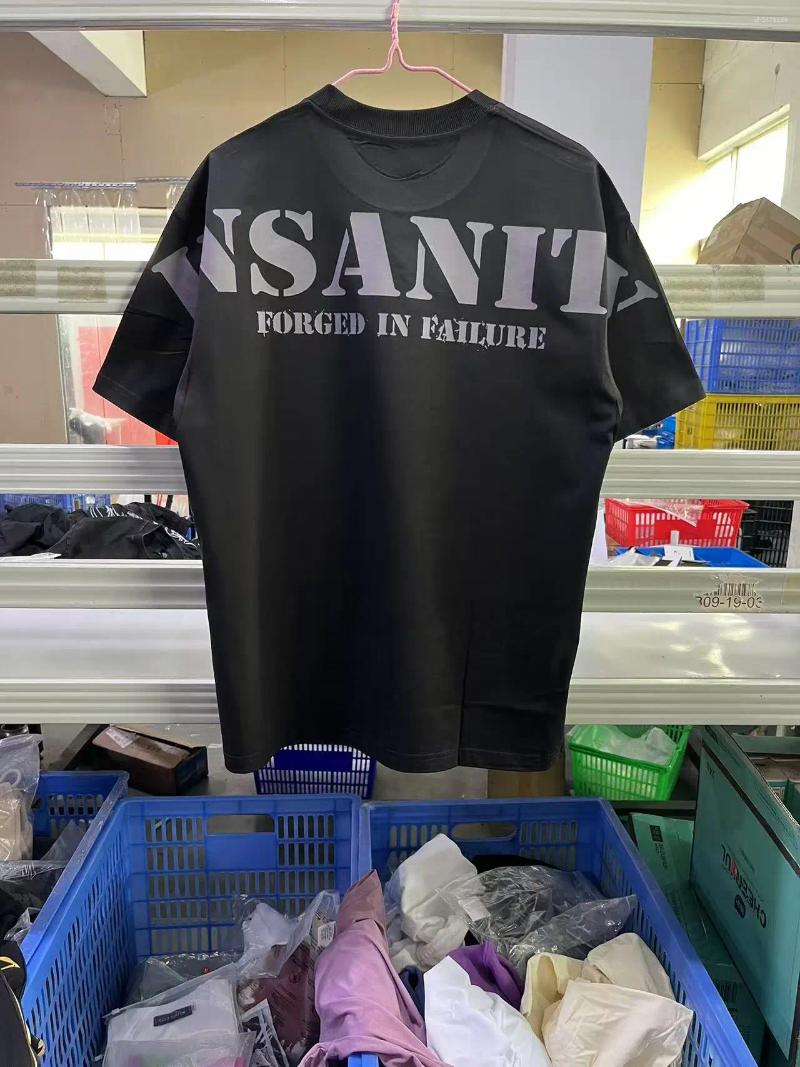 Men's T Shirts Controlled Insanity T-shirt Covers Oversized Short Sleeve Tees Workout Gym CBUM