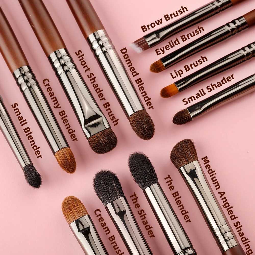 9/12pcs Makeup Brushes Set Kit Natural Hair Makeup Brushes Set Kit Cosmetic Makeup Beauty Tool Crease Brush Eyeliner Brow XJ2500716