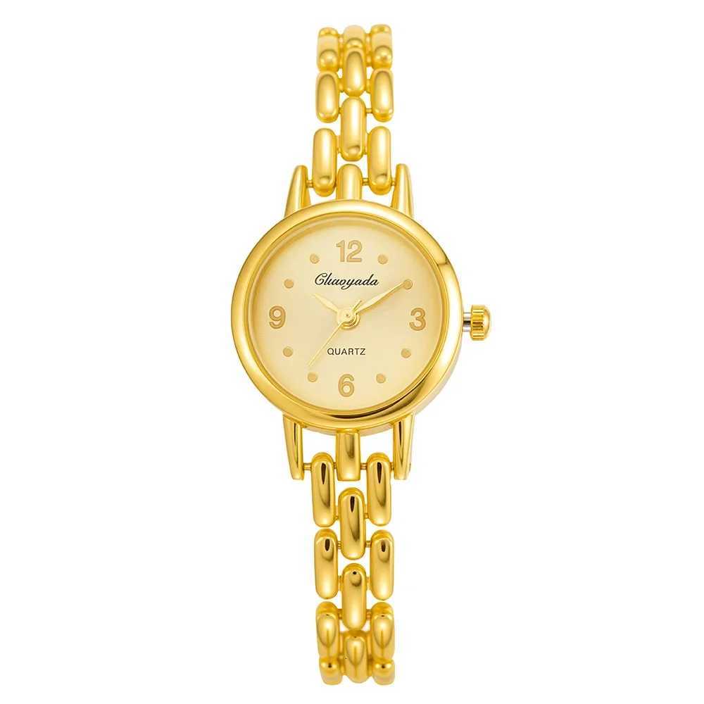 Top Brand Wen Fashion Small Dial Gold Women Luxury Alloy Strap Ladies Quartz Wristwatch Gift Clock Womens Watch Y250715