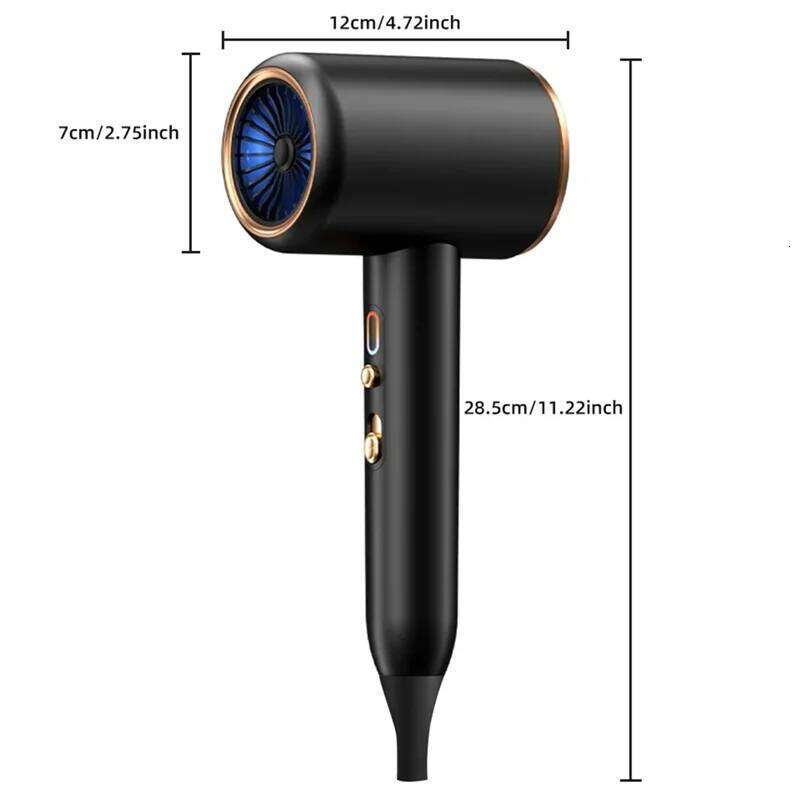 FZFZ 3Th Gear Professional Negative Ionic Blow Hot Cold Wind Air Brush Hair Dryer Salon Tool