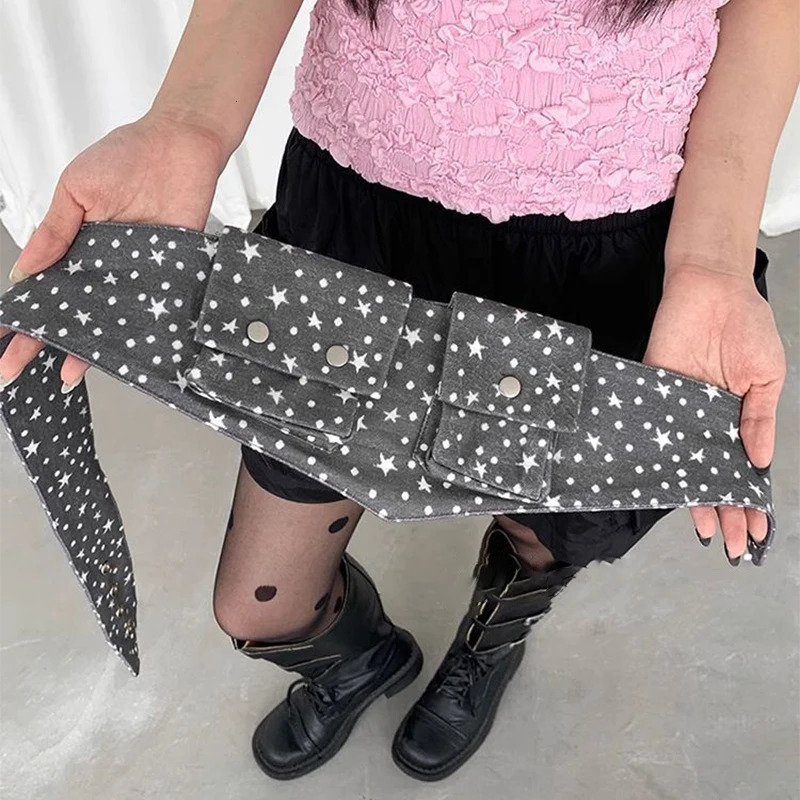 European American Trendy Waist Bag Fashion Polka Dot Elements Pocket Bag Lightweight Pocket Niche Versatile Women Bag 250714