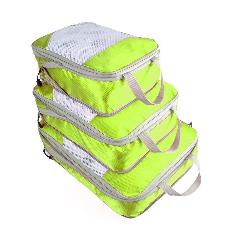 Travel Compression Three-Piece Waterproof Luggage Organizer Portable Clothes Storage Bag Set