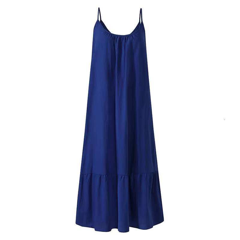 Strap White Beach Woman Dress 2021 Summer Loose Casual Maxi Dresses For Women Size Robe Femme dongdumaoyi