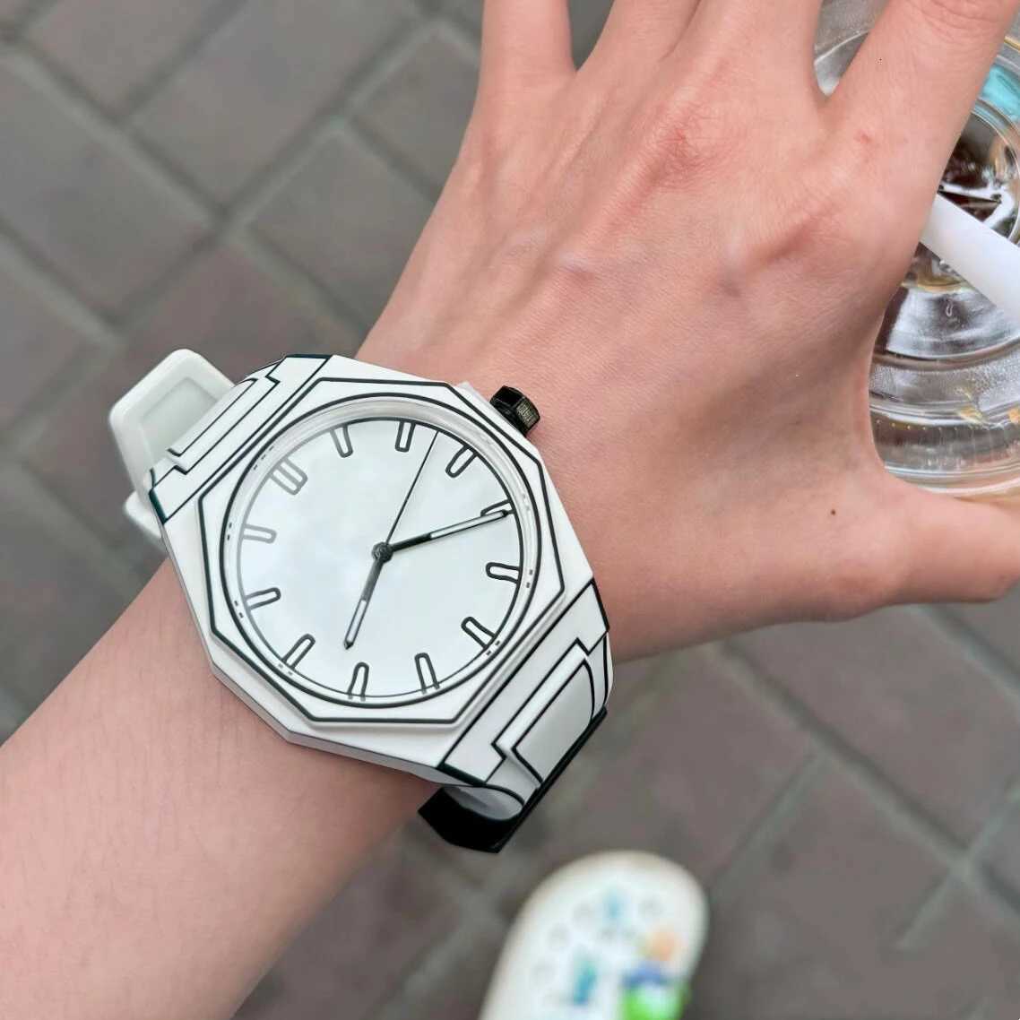 Mens and Womens Dimension Style Manga Enthusiasts Skeh Skin Friendly Sile Str Waterproof Quartz Y250715