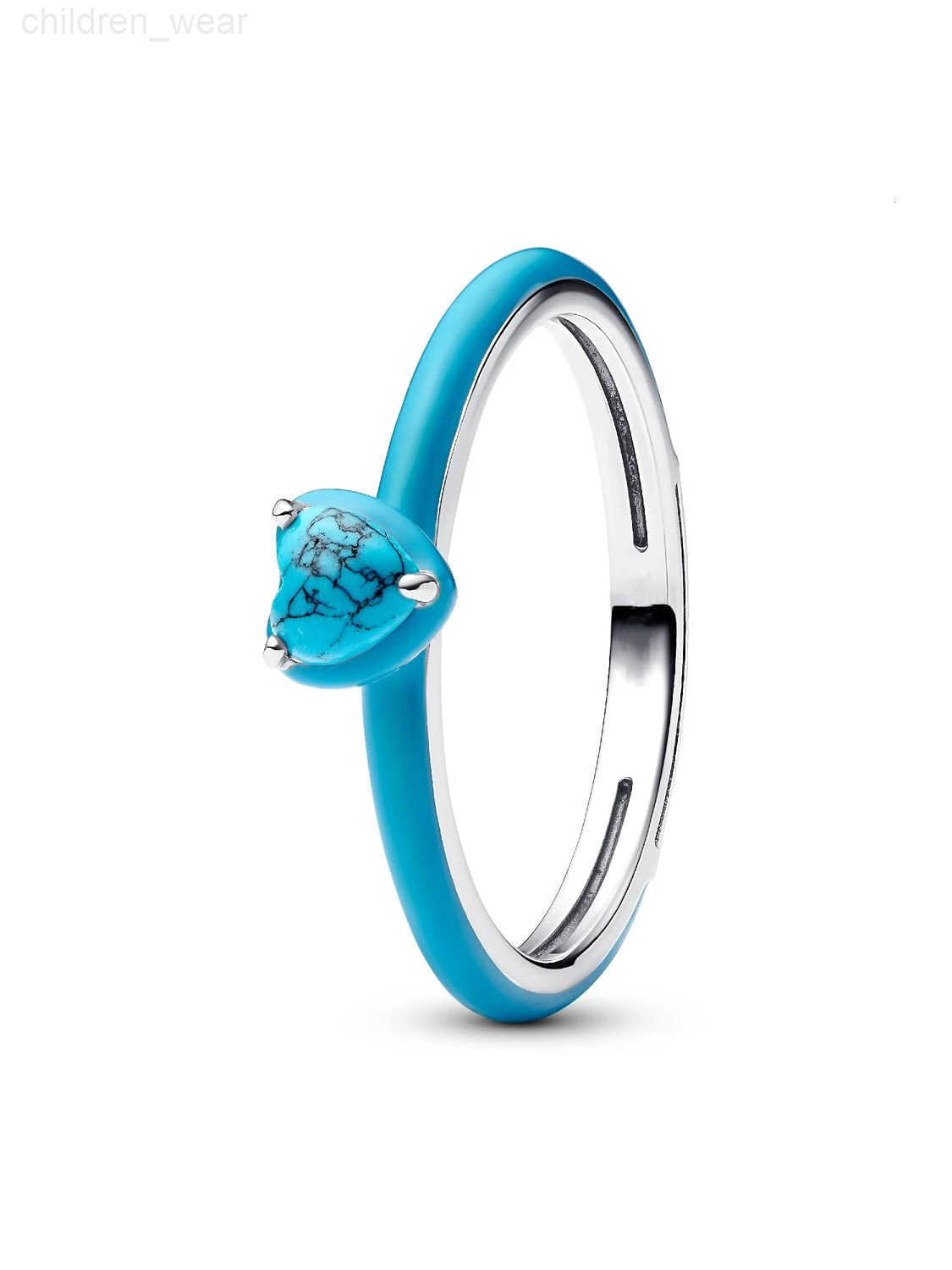 Disney New ME Black Pink Chakra Heart Turquoise-colored Heart Stone Ring For Women Gift Original Ring DIY Fine Jewelry 2025 W20250716