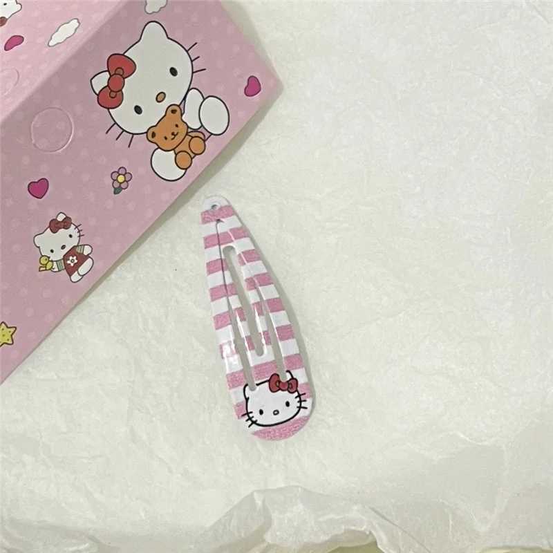 Sanrio 4Pcs Hello Kitty Pink Hairpin for Girls Lovely Hair Clips Toddler Hair Decoration Accessories w250716