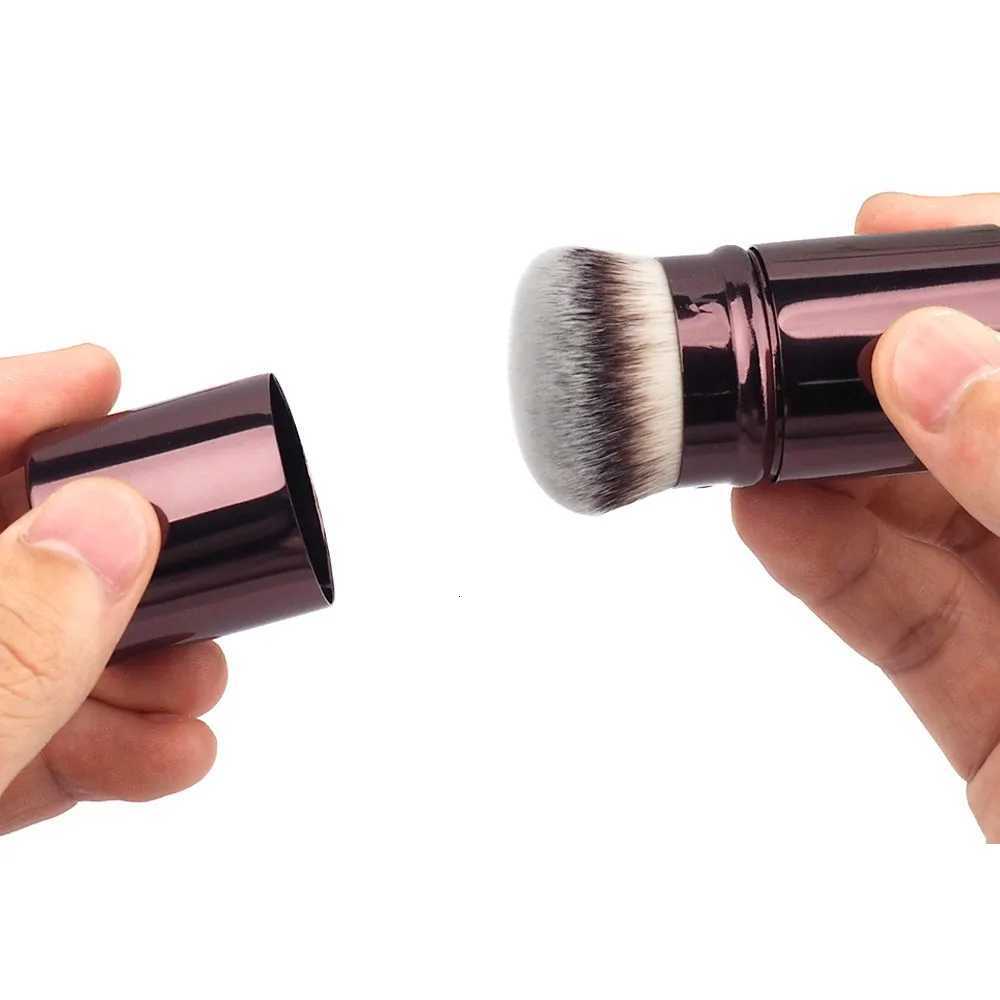 1Pcs Retractable Kabuki Brush Retractable Foundation Brush Foundation Powder Contour Makeup Brushes Portable Makeup Brushes XJ2500716
