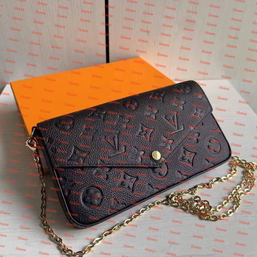 Top Quality Cross body Tote Envelope Bag 3piece Multi Felicie Pochette Chain Bags Women Men M61276 Messenger Luxury Designer Purse Brown Flower Leather Handbags