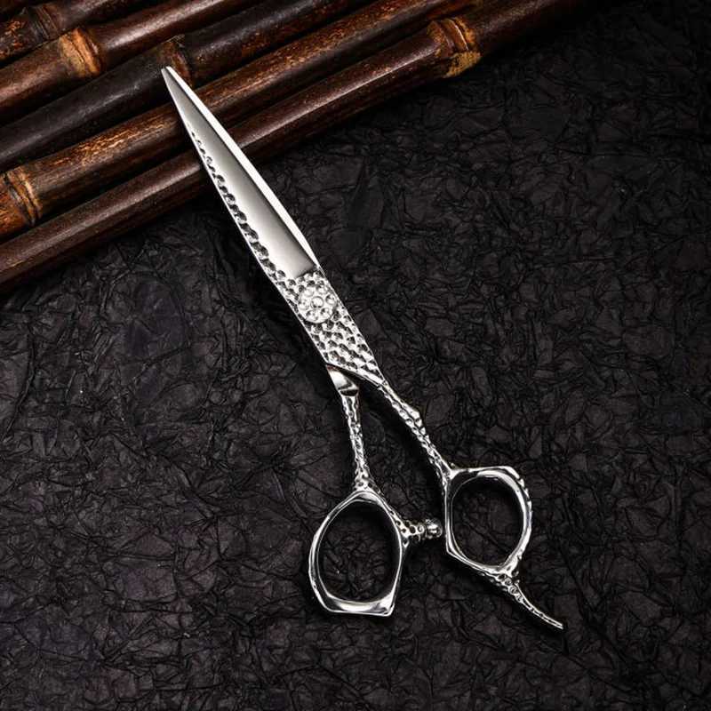 440C Rose Gold 6-Inch Professional Hairdressing Scissors Set Salon Stylists - Flat Cutting Thinning Texturing Hair Clippers W250716