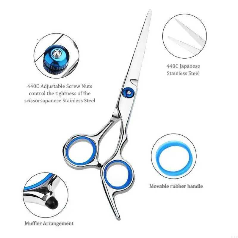 10pcs Hair Scissors 6 Inch Barber Hairdressing Cutting Professional Shear Stainless Steel Thinning Scissors Barbershop W250716