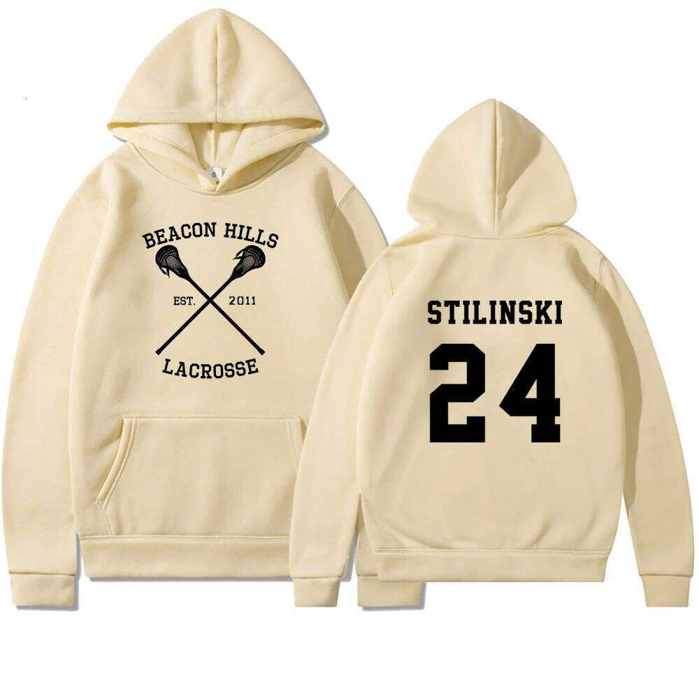 Designer Leisure High Quality Beacon Hills Lacrosse Hoodie Stilinski 24 Hooded Sweatshirt Dylan Obrien Unisex Teen Wolf Hoodies