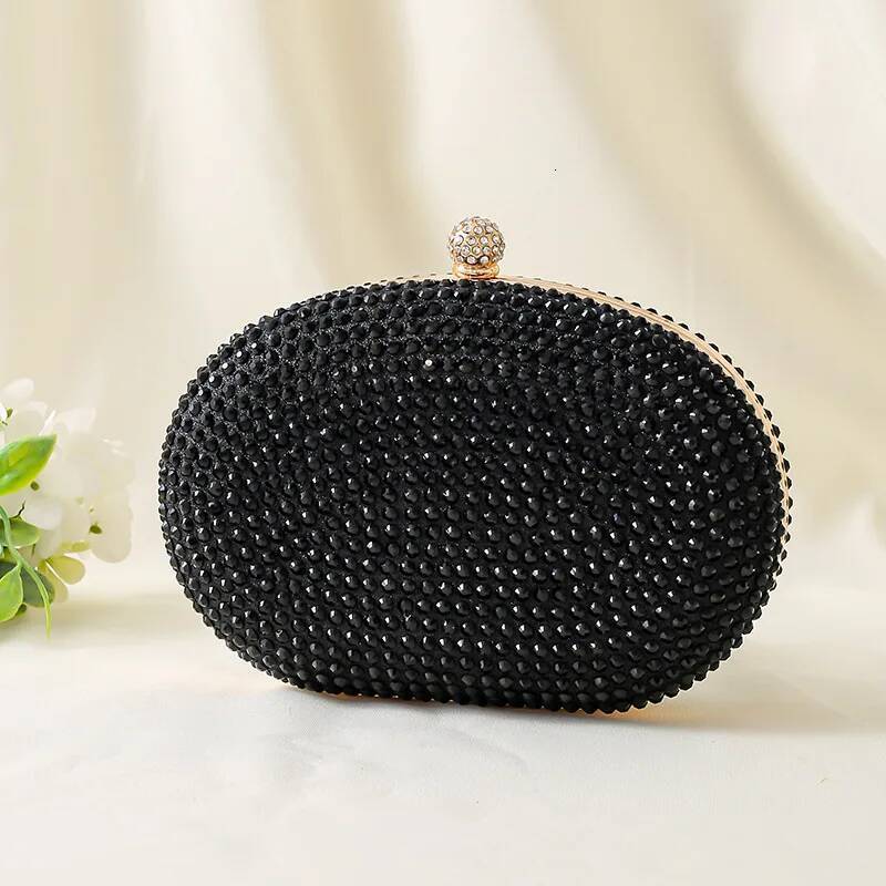 Bestselling - Fashionable Rhinestone Tote For Dresses Crystal-Embellished Party Clutch Dia Evening Bag