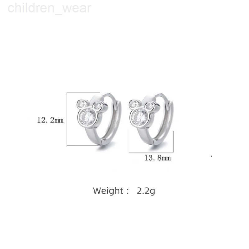 Disney Uniorsj 925 Sterling Silver Jewelry Cute and Lovely Cartoon Mickey Hoop Earrings for Women Girls Children W20250716