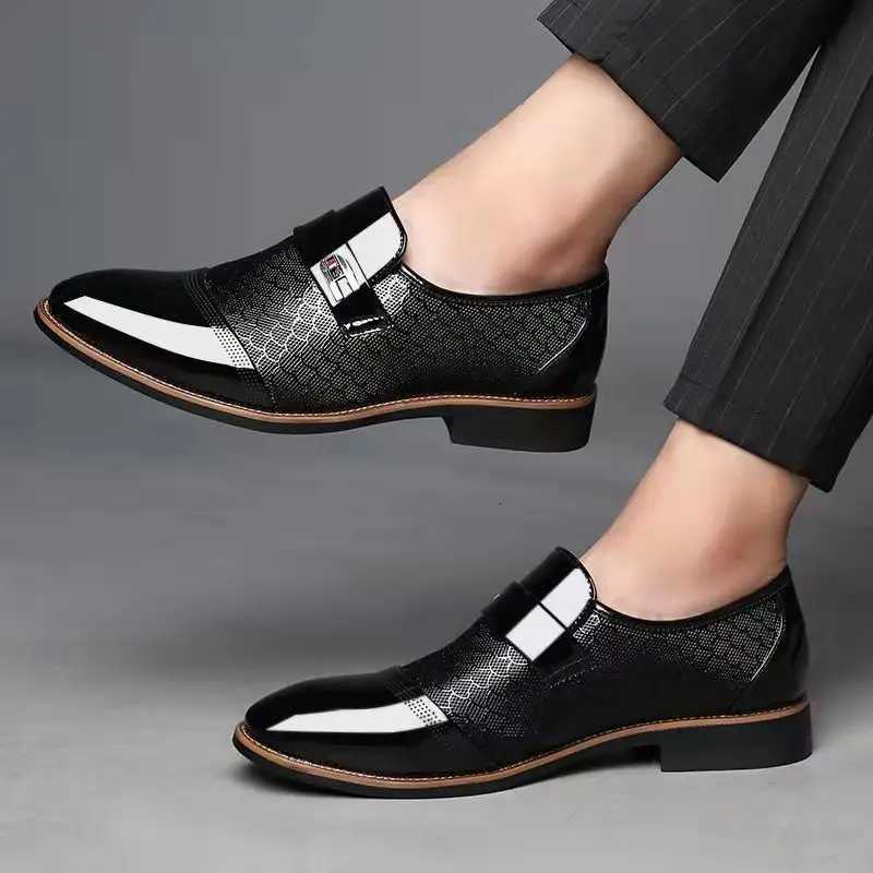 Wedding Business Dress Nightclubs Oxfords Breathable Working Lace Up Shoes New Fashion Mens Leather Shoes Y250715