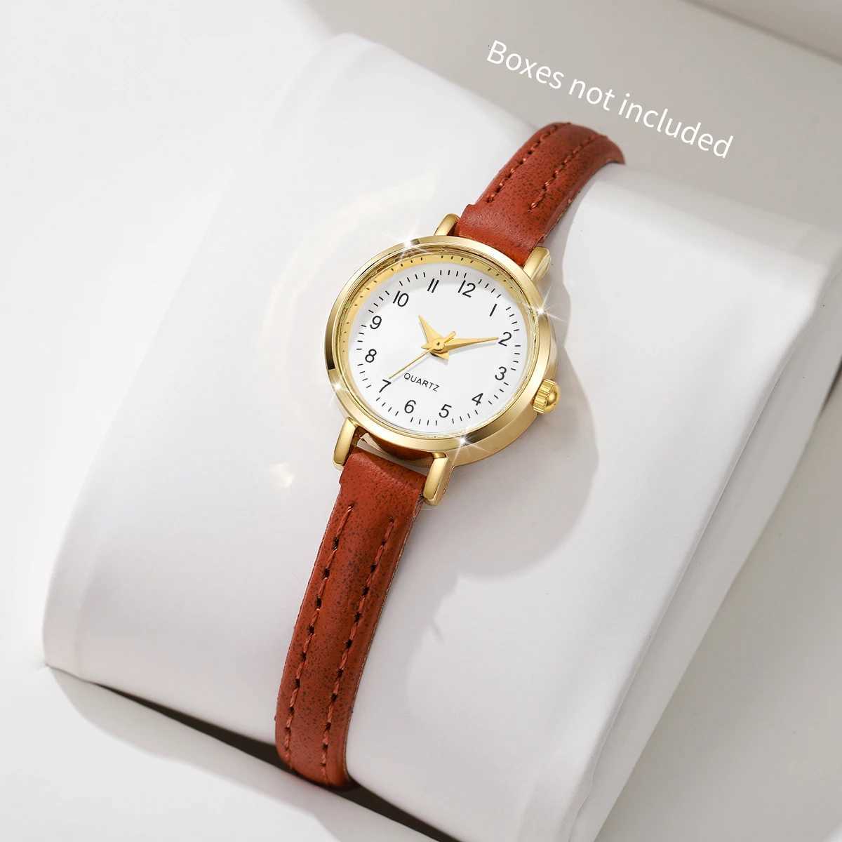 Fashion Small Dial Mens Quartz Ladies Leather Strap Wrist Watch Womens Watch (Without Box) Y250715