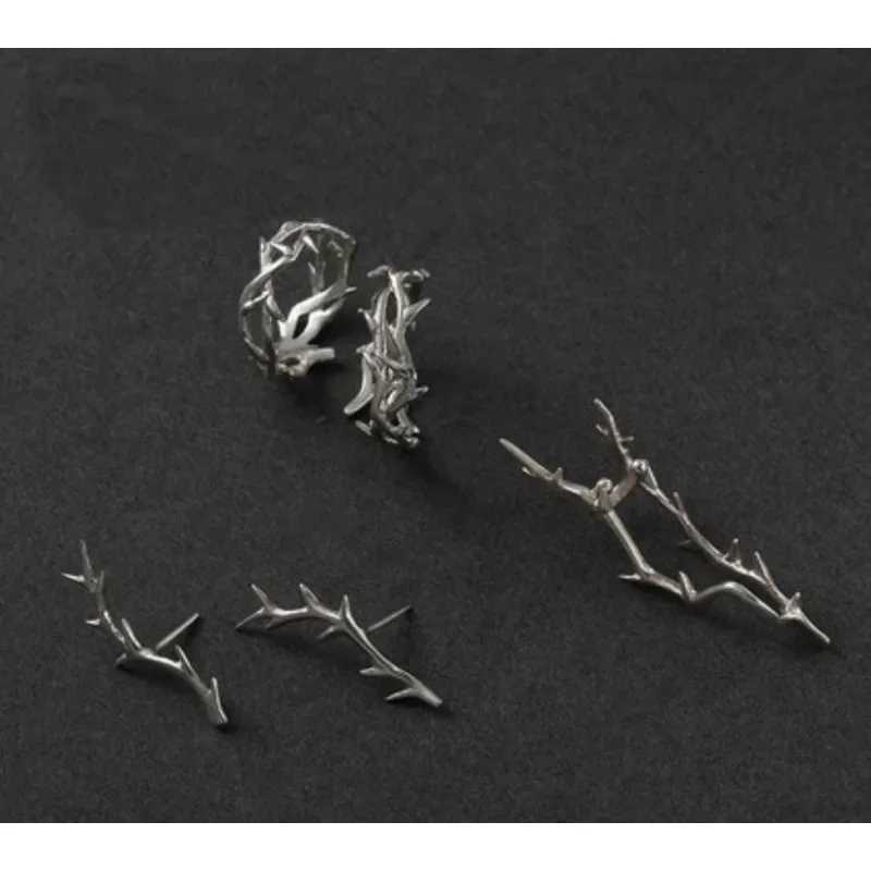 Vintage Ins Style Adherence Mens and Womens Rings with Branches Thorns Couples Ring Gifts Fashion and Personality Y2k S250716