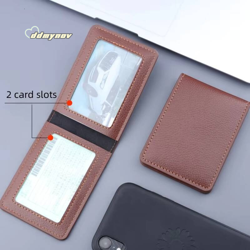 1/2/3/4card slots Pu Leather Driver License Holder On Cover For Car Driving Documents Business Id Pass Certificate Folder Wallet ddmynov