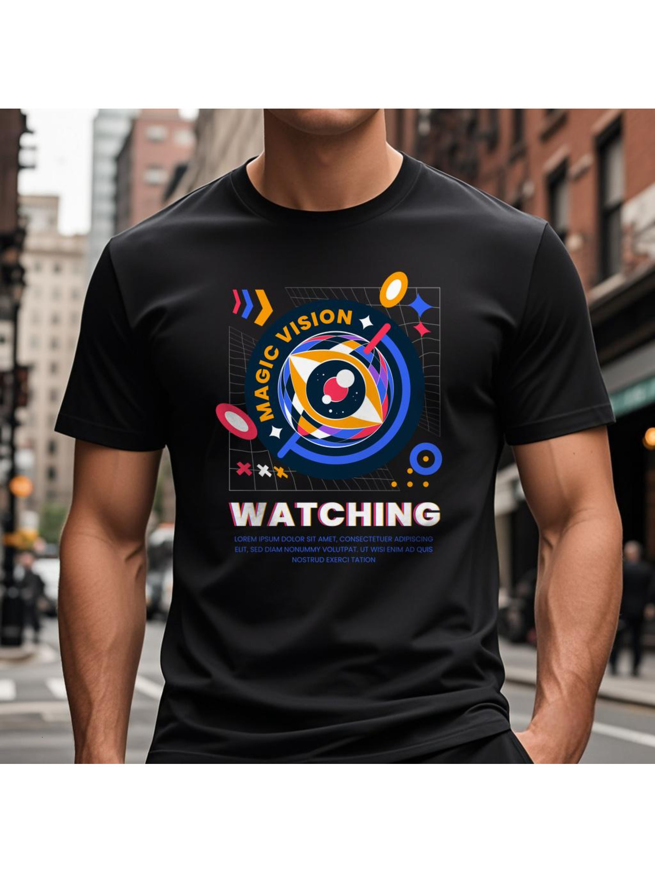 VogueEpoch text Cotton 180g S-3XL T Shirts Men space Round collar White black Short sleeve Adult Wed 0c