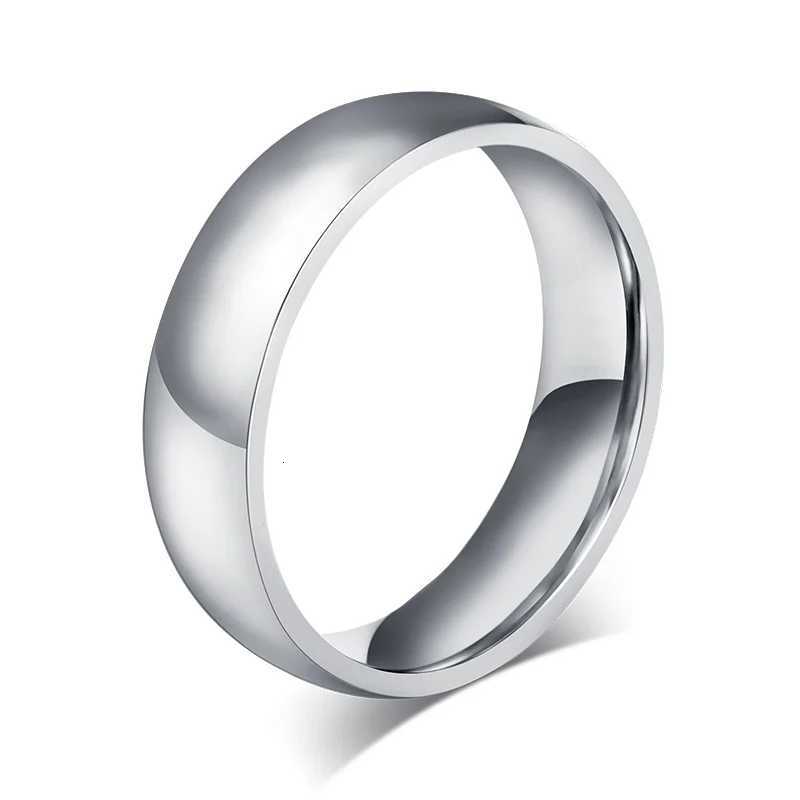 2/5/6/8mm Small Mini Silver Color Stainless Steel Simple Women Rings Fashion Jewelry US size 3 4 5 6 7 8 9 10 11 12 S250716