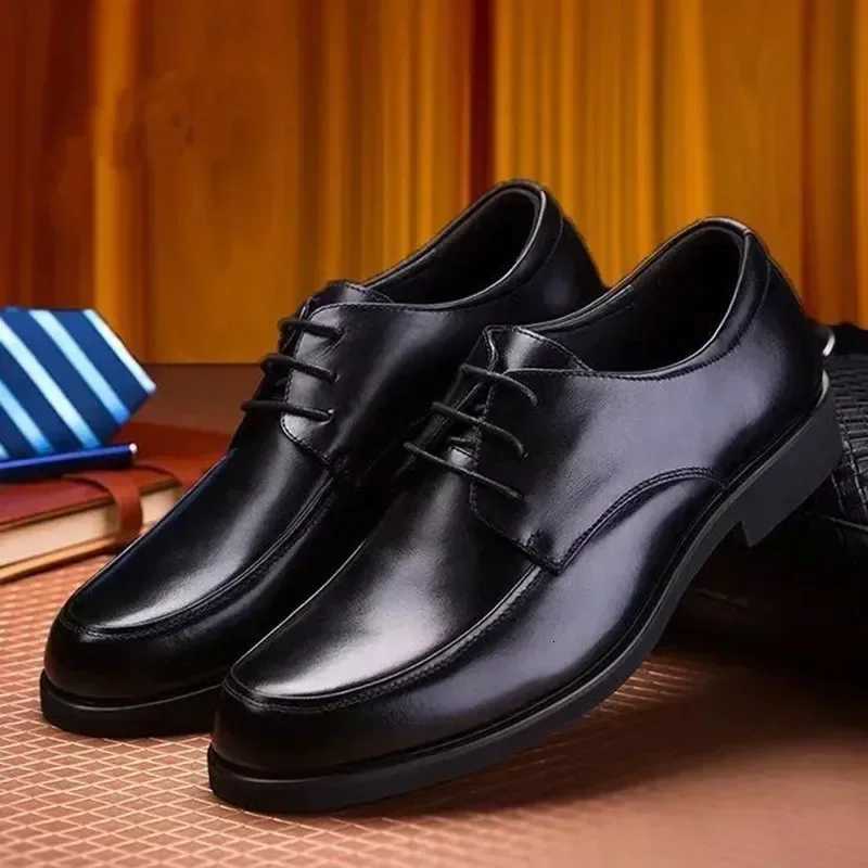 Mens Dress Shoes Mens Formal Original Leather Italian Skin Shoes for Men Elegant Casual Business Luxury Social Male Shoe Y250715