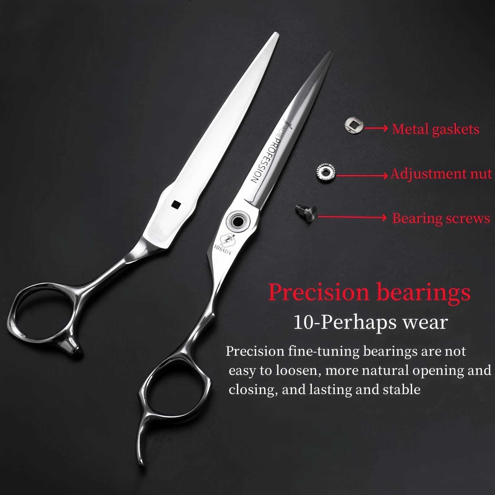 6.2/6.7 Inch Professional Hairdressing Scissors Barber Scissors VG10 Material High End Salon Hair Cutting Scissors W250716