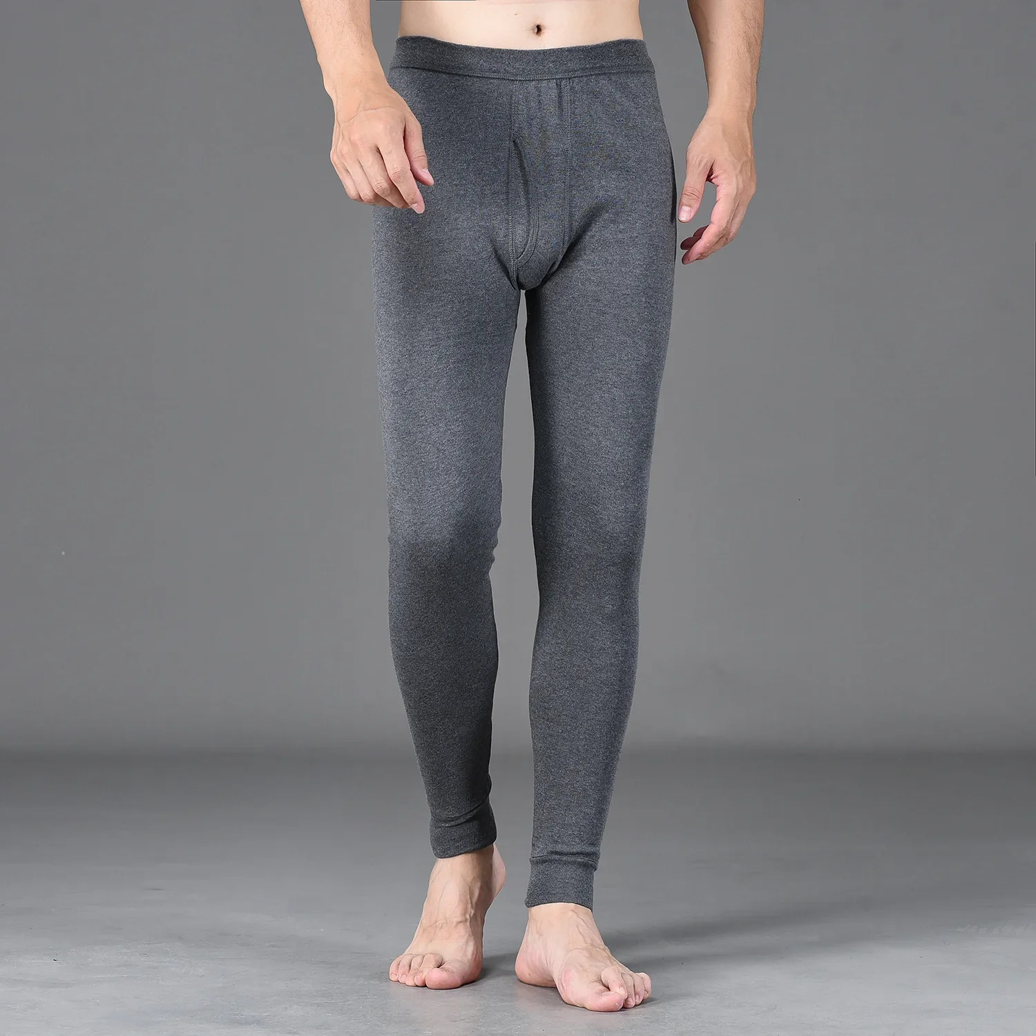 100% Pure Cotton Thermal Underwear Bottoms Mens Underwear Legging Pantyhose Winter Cotton Wool Pants 250715