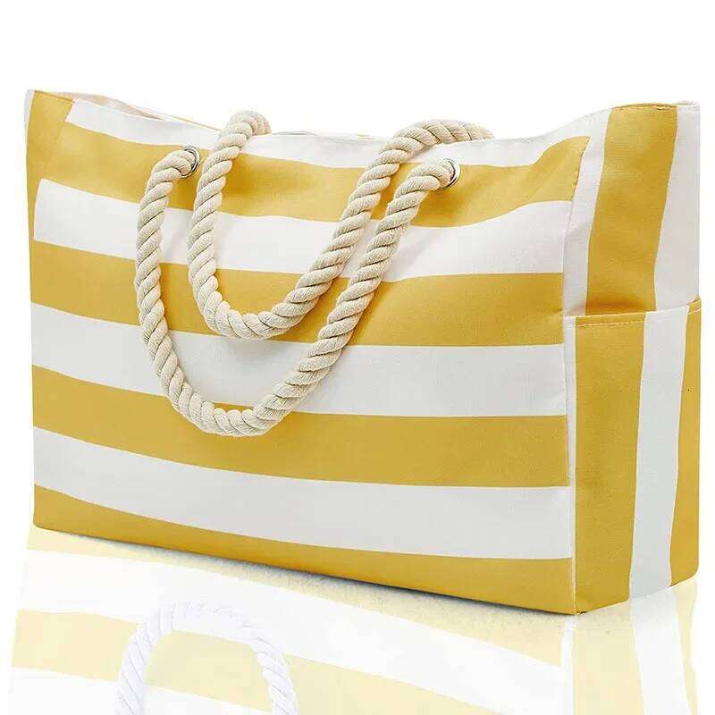 for Women Beach with Zipper Shoulder Bags Waterproof Sandproof Swim Pool Bag Large Tote
