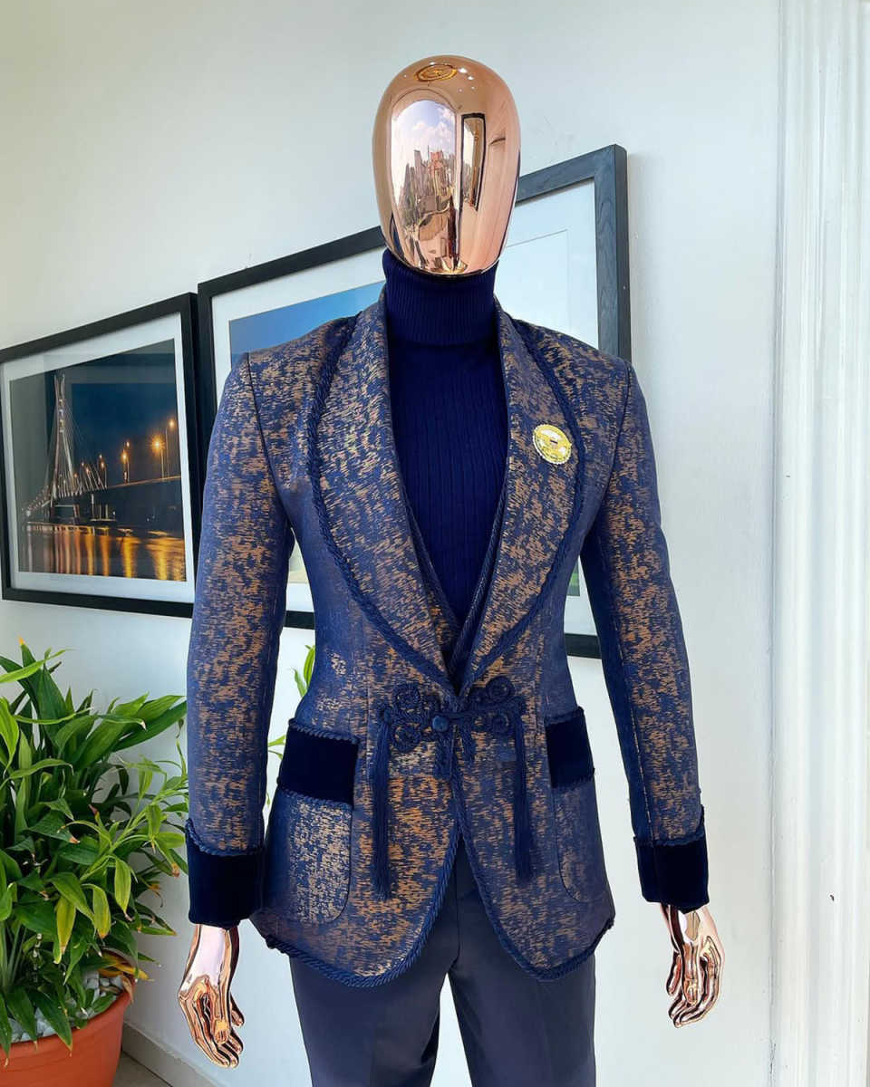 Classic Wedding Men Suits New Business Buckle Suit Fit Slim Tailor-Made Groom 2-Pcs Coat Pant Formal Occasions Party Plus Size Customized M253446