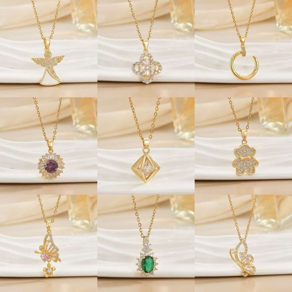 Korean Style Niche Design High-End Titanium Steel Necklace For Women Versatile Non-Fading Luxurious Temperament Clavicle Chain Jewelry 4D6