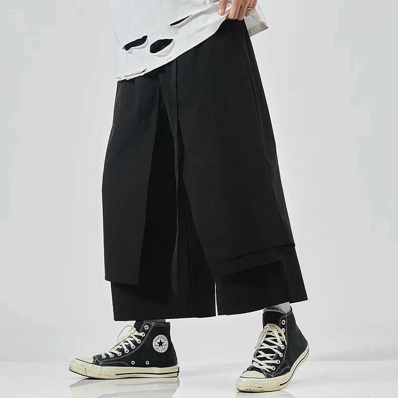 Wide Leg Pants Men 2023 Men Hip Hop Streetwear Jogger Pants Male Patchwork Casual Joggers Trousers Fashion Women Pants M-5XL y250716