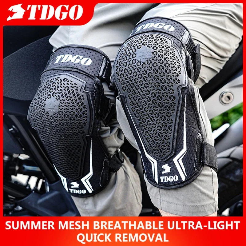 Breathable Sports Knee Pads for Summer Motorcycle Riding Adjustable Mesh Protective Guards Bike Racing Cycling Accessories 250708