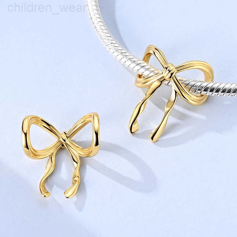 Disney 925 Sterling Silver Golden Charms Bead Squirrel Maple Leaf Leopard Pendant Fits Bracelet Making Womens Jewelry W20250716