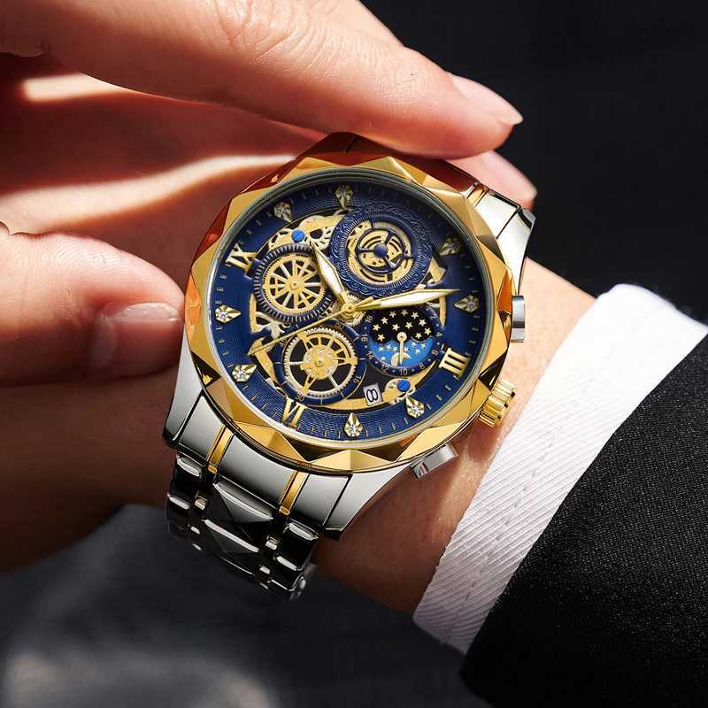 Fashion Man Wrist Waterproof Luminous Chronograph for Men Stainless Steel Mens Quartz is a watch hbre 2024 New Y250715