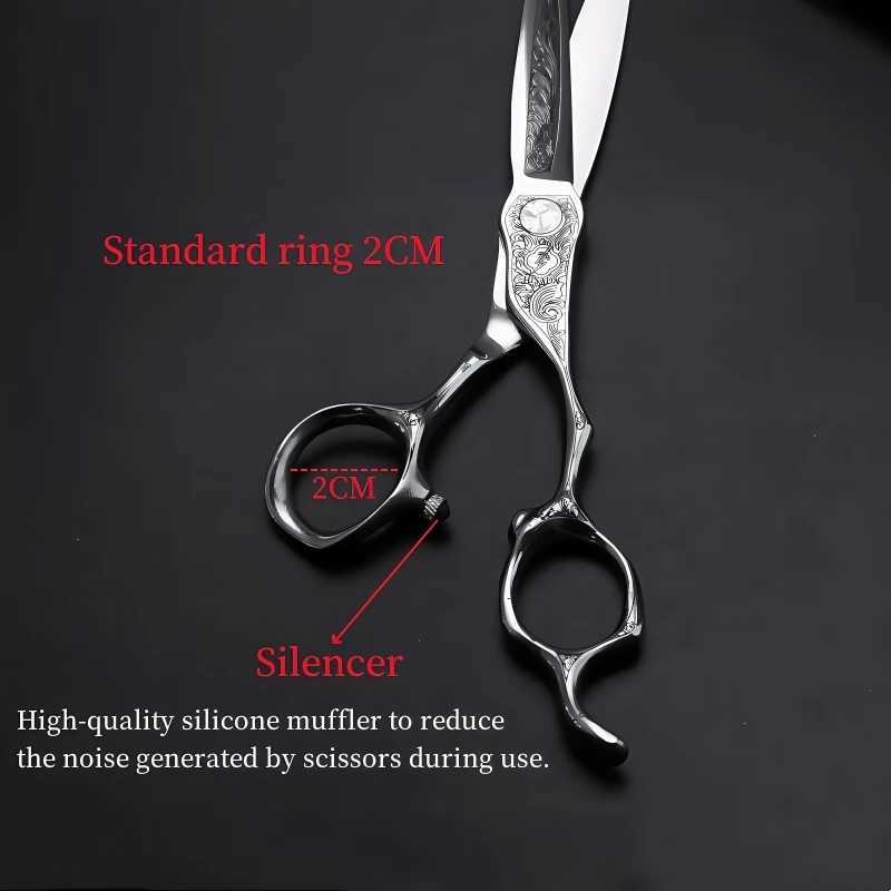 6.0 inch HISADA Hairdressing scissors VG10 Steel grade scissors Pattern Professional Hair Salon Top Professional Scissors W250716
