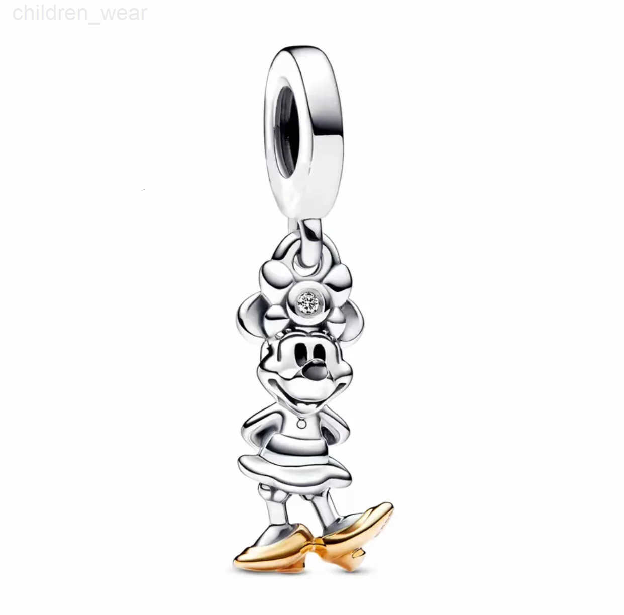 Disney 925 Sterling Silver Disney Park Stitch Minnie Mickey Charms Beads Fit Original Pendant Bracelet DIY Jewelry Christmas Party Gift W20250716