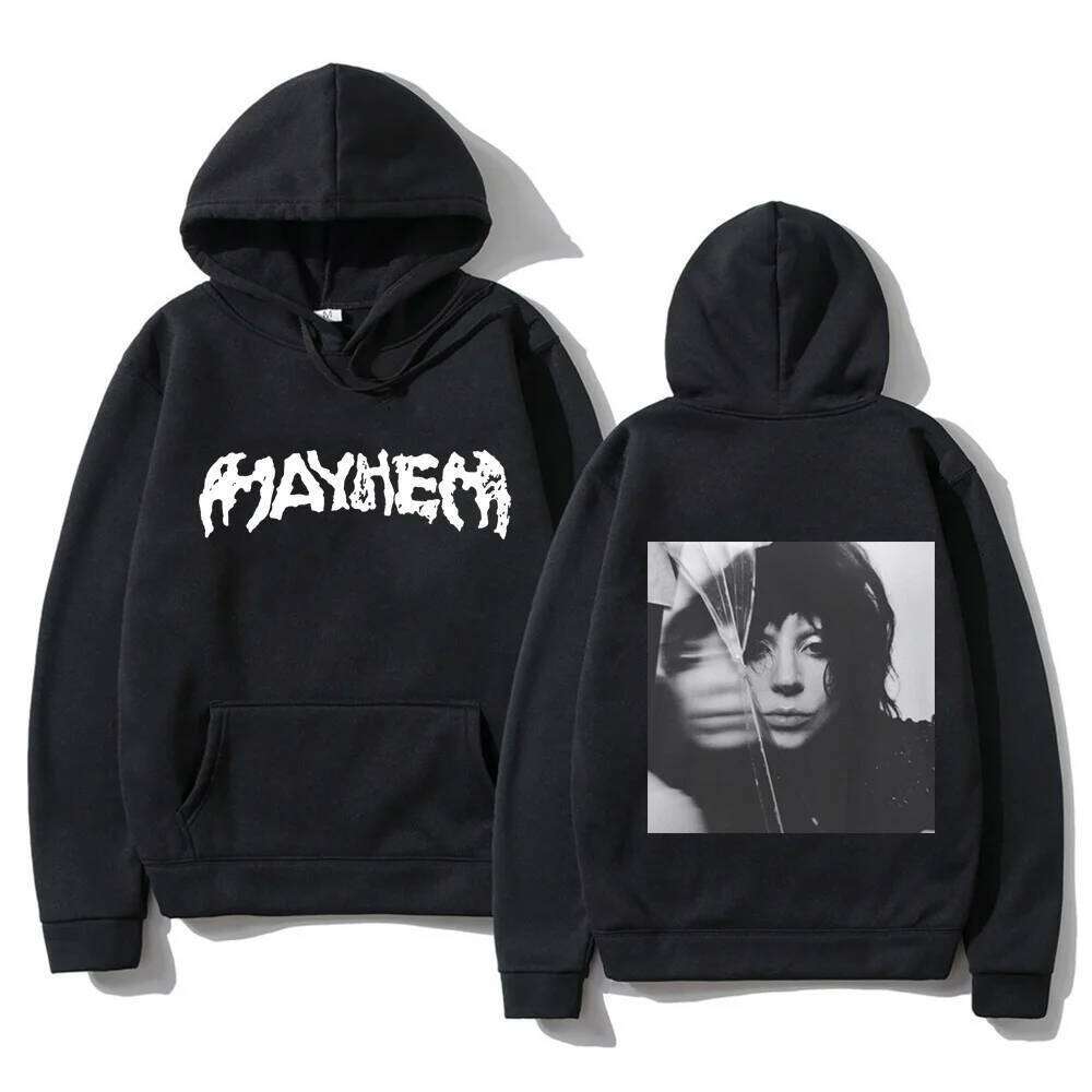 Lady Gaga Mayhem New Album Hoodie Fashion Men/women Hoodies Haruku Aesthetic Clothes Unisex Fleece Pullover Sweatshirt Vintage