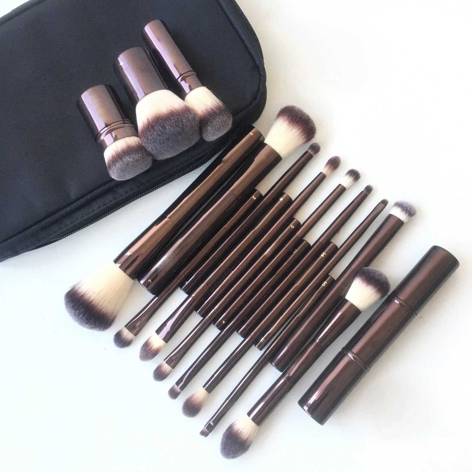 1pc HG Pro Foundation retra Makeup brushes Powder contour Blusher Makeup brush with metal handle Highlight Bronzer high end No box XJ2500716