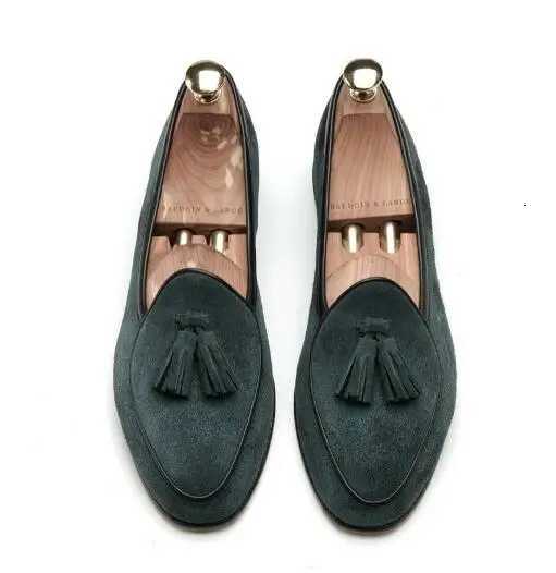 2025 Summer Mens Casual Shoes Fashion Slip-on Fishermen Flats Sheepskin Lazy Shoes W250716