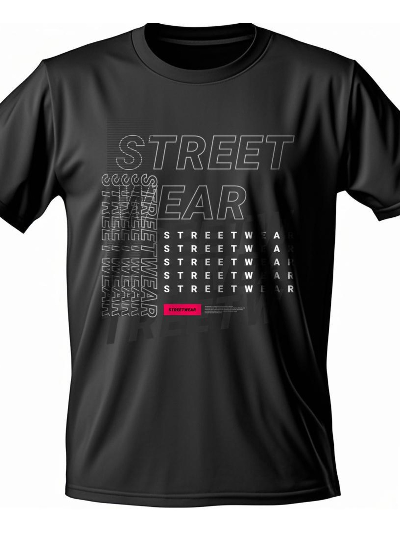 VogueEpoch text black T Shirts Adult 180g Cotton pattern White S-3XL Men Short sleeve Round collar Wed 47