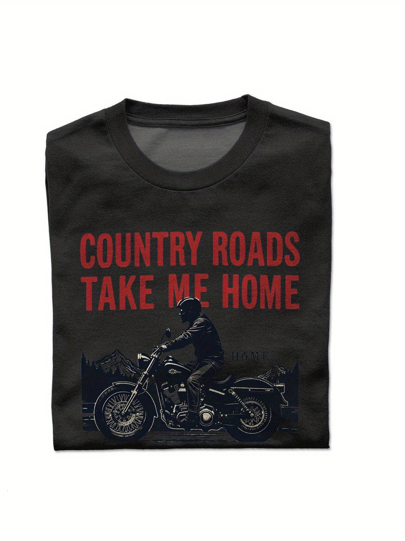 VogueEpoch T Shirts Adult black motorcycle text S-3XL Cotton Short sleeve Men White Round collar 180g Wed f6