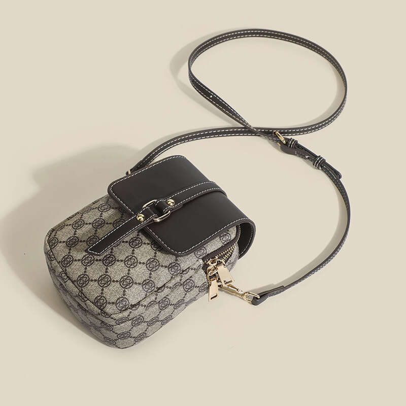 2022 Summer New Vertical Phone Fashionable Easy-to-Coordinate Single Shoulder Crossbody Printed Bag Multi-layer Coin Purse for Women