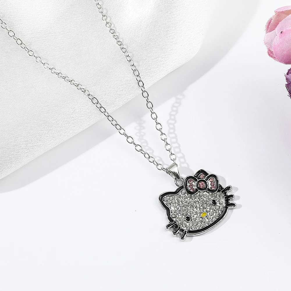 Sanrio Hello Kitty Necklace Cartoon Figure Hello Kitty Pendant Neck Chain Anime Figure Toys Accessories Gifts w250716