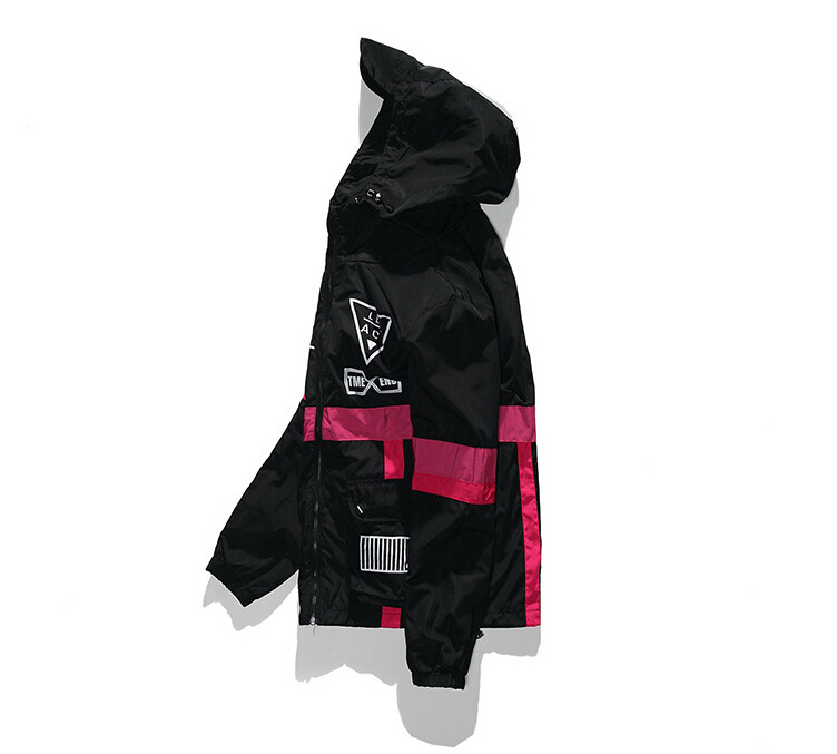 Men's and Women's Jackets Three tone 3D Pocket Spring and Autumn Hooded Jacket Y2K