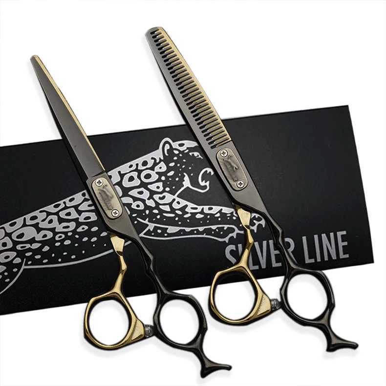 Hairdressing Scissors Barber Hair Scissors Professional High Quality Hair Scissors 6.0 Inch Cutting Thinning Set Salon Shears W250716