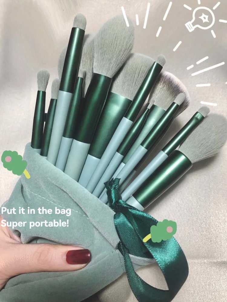 13 PCS Colorful Makeup Brush Set Eye Shadow Foundation Womens Makeup Brushes Eye Shadow Blush Beauty Soft Makeup Kit XJ2500716