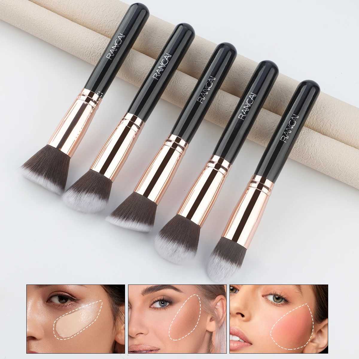 Foundation Brush 1/5pcs Wooden Handle Reusable Multifunctional Cosmetic Brush for MakeupXJ2500716
