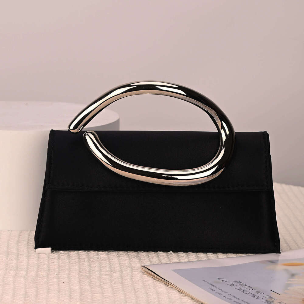2025 New French Style Handbag Small Square Niche Fashion Personality Shoulder Satin Crossbody Women's Bag Hot