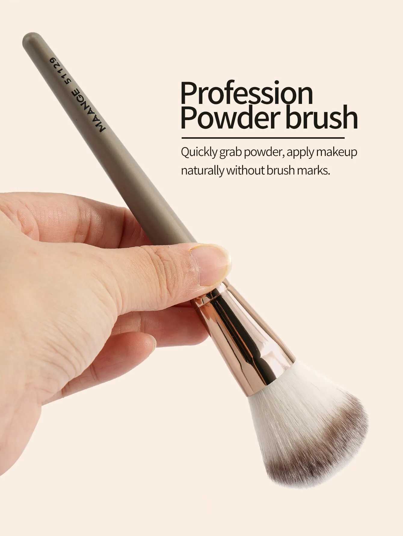 3-Piece Foundation Makeup Brush Set Professional Concealer Blush Bronzer Brush Kits Beauty Tools Women Fluffy Soft Bristle XJ2500716